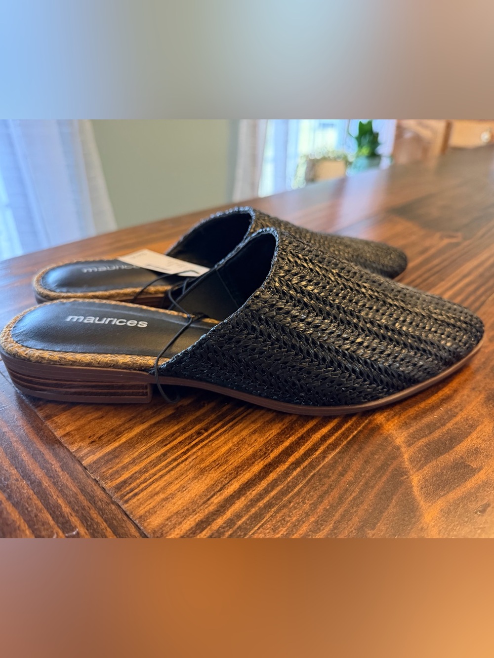Maurices Black Braided Slide Mules - Women's Slip-On